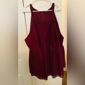 Torrid size 4 plum lace halter